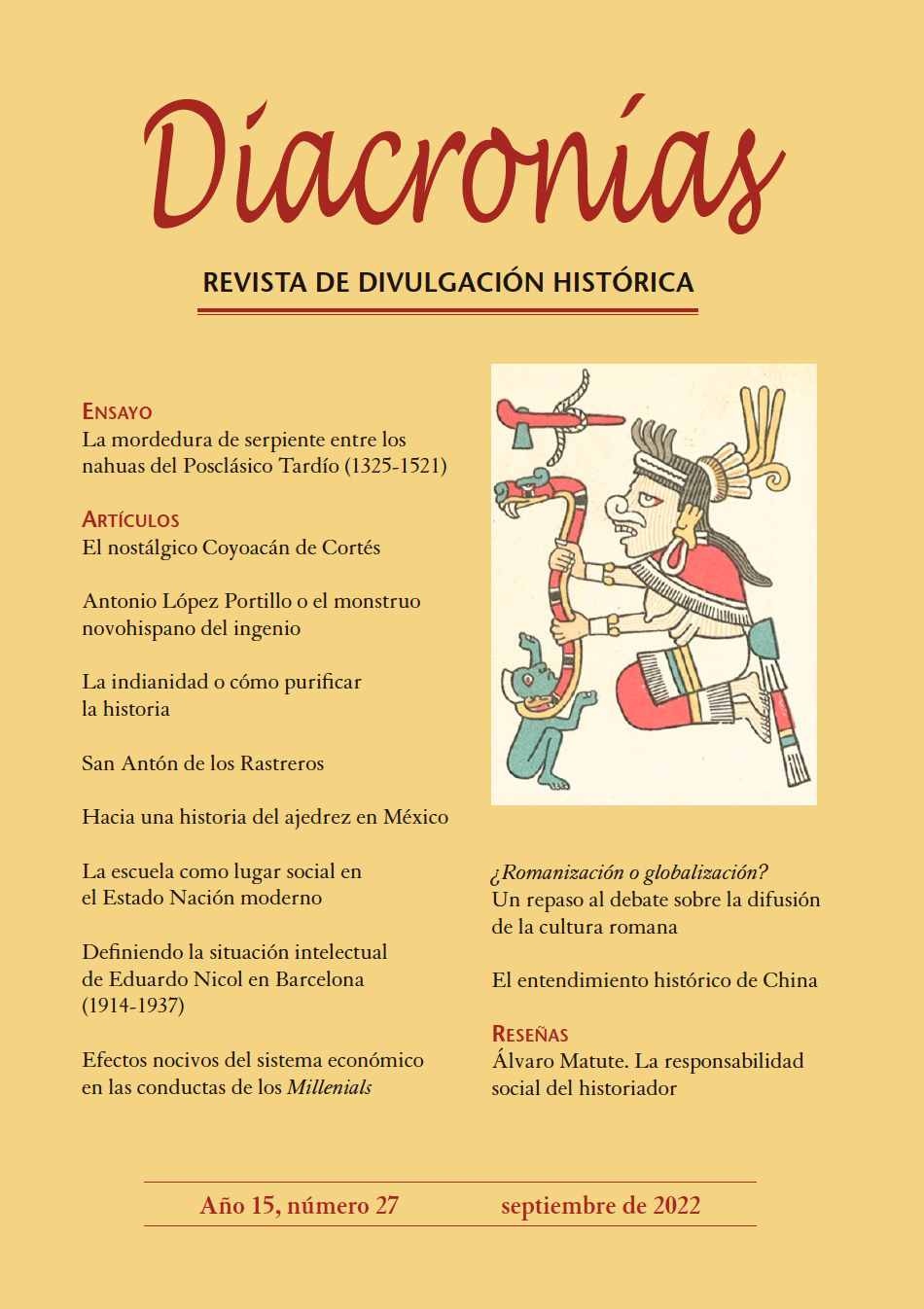 Portada de Diacronías 27